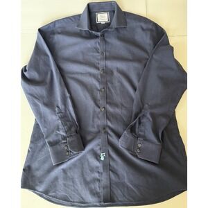 Charles tyrwhitt dress shirt 17.5 44 Navy Blue Non-iron
